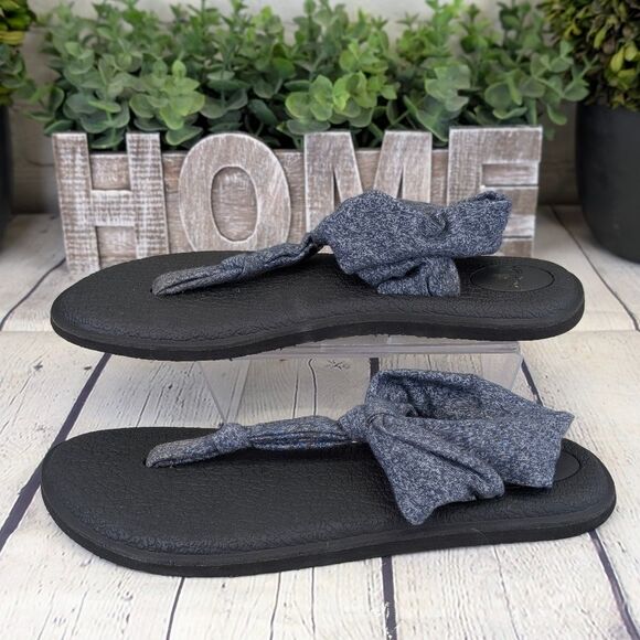 Sanuk Yoga Mat Sling Sandals - Heather Blue - Picture 4 of 8